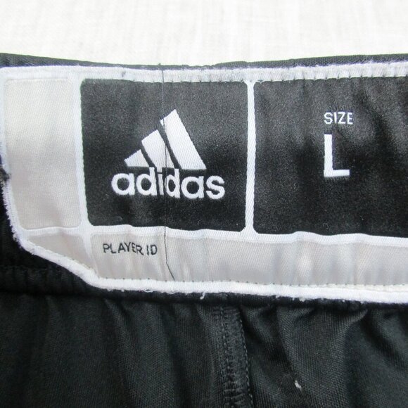 Adidas Climalite Running Shorts Mens Large Black‎ White 3-Stripes Gym Training - Picture 4 of 10